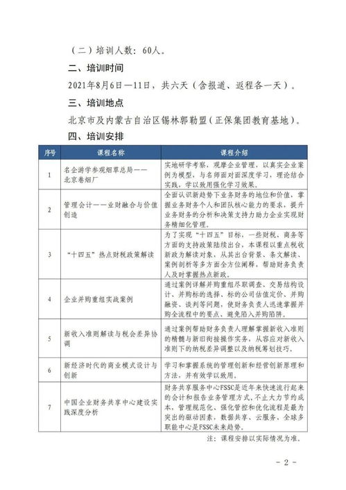 培訓(xùn)報(bào)名丨高級(jí)財(cái)務(wù)管理人員素質(zhì)提升研修班（企業(yè)類）——非學(xué)歷短期企業(yè)內(nèi)部管理培訓(xùn)招生簡(jiǎn)章